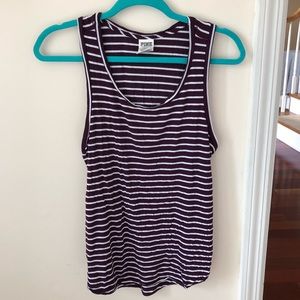 Maroon PINK Victoria’s Secret Striped Tank Top